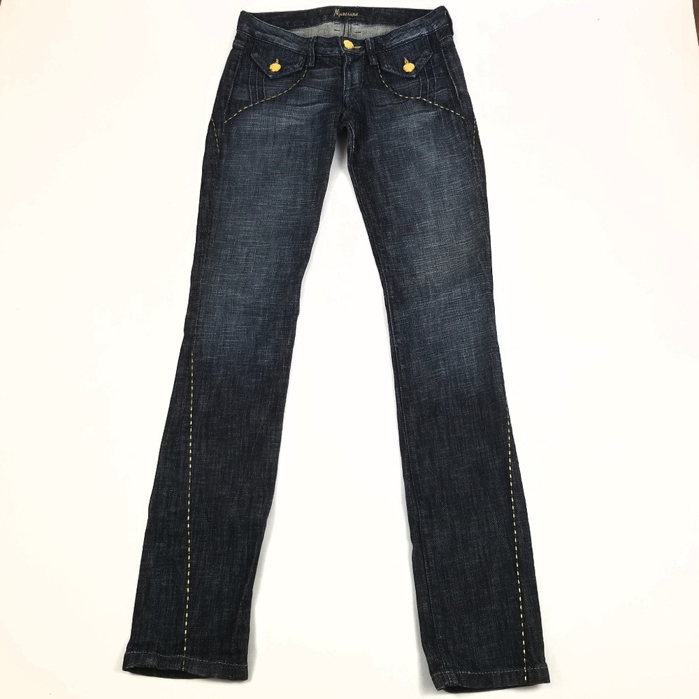 Marciano Jean Sz 26 Dark Blue Denim Slim Fit Low